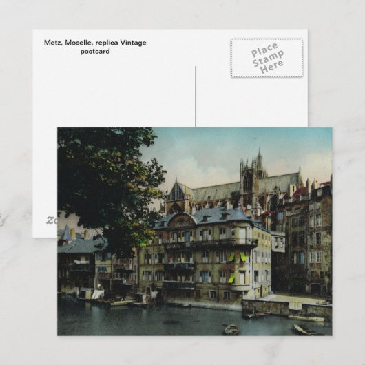 Metz, Moselle Briefkaart (Voorkant / Achterkant)