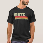 METZ Surname Funny Retro 80S 90S Birthday T-shirt (Voorkant)