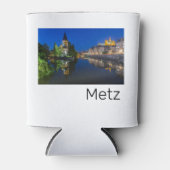 Metz Temple Neuf France Night Moselle Souvenir Blikjeskoeler (Voorkant)