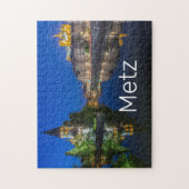 Metz Temple Neuf France Night Moselle Souvenir Legpuzzel (Verticaal)