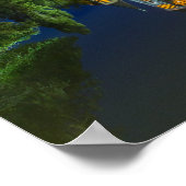 Metz Temple Neuf France Night Moselle Souvenir Poster (Hoek)