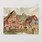 Metzendorf Waterverf German Architecture  Briefkaart (Voorkant)