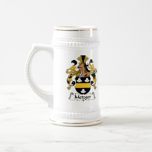 Metzger Family Crest Bierpul (Links)