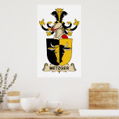 Metzger Family Crest Poster (Keuken)