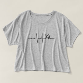 Meu Coração bate por Gato T-shirt