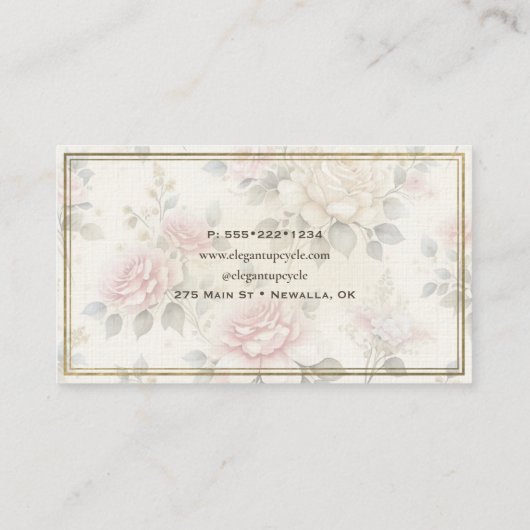 Meubelen, geverfd, voor het splijten van vuurwerk visitekaartje (Achterkant)