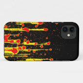 Meubelen Neon Yellow Red Abstract Art voelt het Case-Mate iPhone Case (Achterkant (horizontaal))