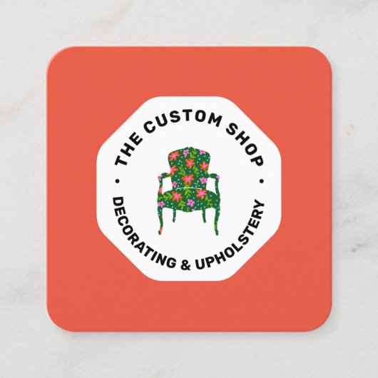 Meubelen Upholstery en huisdecoratie Square Bu Vierkante Visitekaartje (Voorkant)