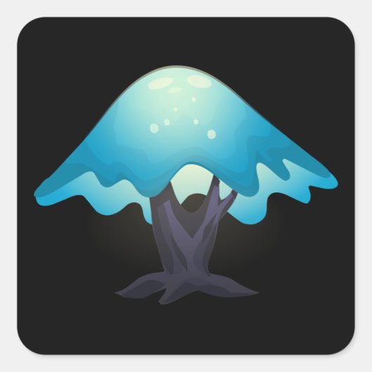 Meubelen van glitsmakerij vierkante sticker (Voorkant)