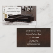 Meubelen Visitekaartje voor binnenontwerp (Voorkant / Achterkant)