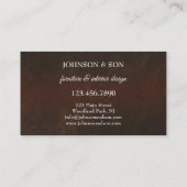 Meubelen Visitekaartje voor binnenontwerp (Achterkant)