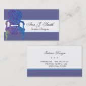 Meubelen voor Antiek decoratie in het interieur va Visitekaartje (Voorkant / Achterkant)