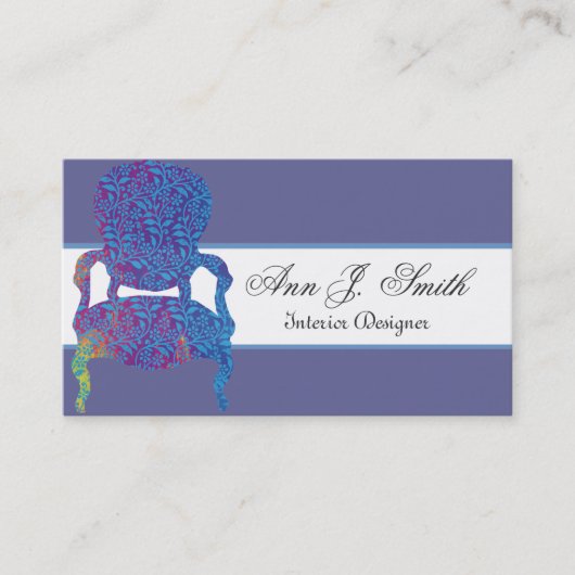 Meubelen voor Antiek decoratie in het interieur va Visitekaartje (Voorkant)