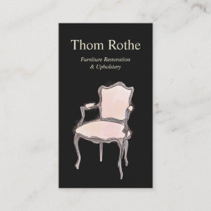 Meubelen voor het opknappen en opbergen van stoffe contactkaartje