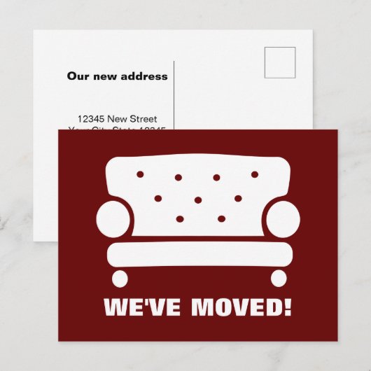 Meubelen voor het verplaatsen van briefkaarten voo (Voorkant / Achterkant)