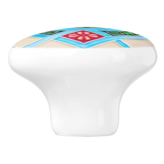 Meubelen voor sierdoeleinden, van rood of groen keramische knop (Zijkant)