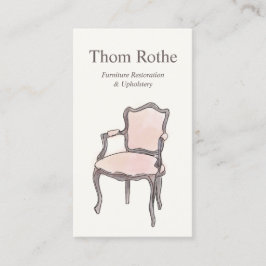 Meubelen voor stoffering en stoffering contactkaartje