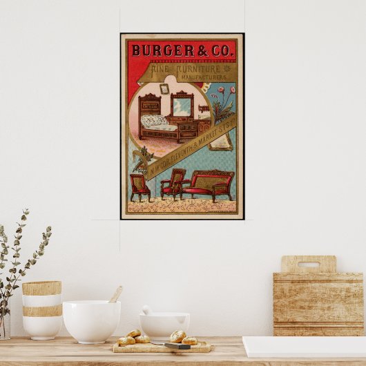 Meubelfabrikant Vintage AD Poster (Keuken)