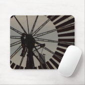 Meubelmolen silhouette mousepad muismat (Met muis)