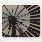 Meubelmolen silhouette mousepad muismat (Voorkant)