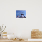 Meubelmolen van Mykonos klein poster (Keuken)