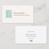 Meubelraffinagekaas van Drawers Roepkaart Contactkaartje (Voorkant / Achterkant)