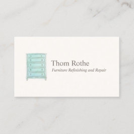 Meubelraffinagekaas van Drawers Roepkaart Contactkaartje