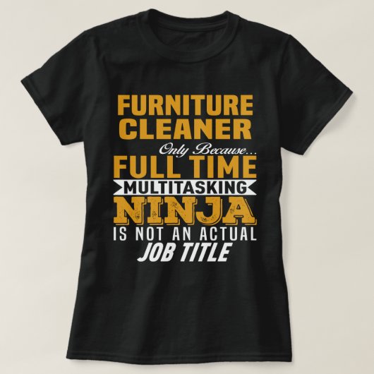 Meubelreiniger T-shirt (Design voorkant)