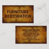 Meubelrestauratie Antiek Visitekaartje (Voorkant / Achterkant)