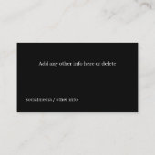 Meubels Assemblage Schroevendraaier Zwart Visitekaartje (Achterkant)