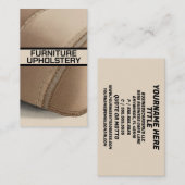 Meubels bekleed kussen visitekaartje (Voorkant / Achterkant)