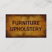 Meubilair Bekleding Antiek Visitekaartje (Voorkant)