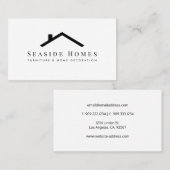 Meubilair en zelfdecoratie visitekaartje (Voorkant / Achterkant)