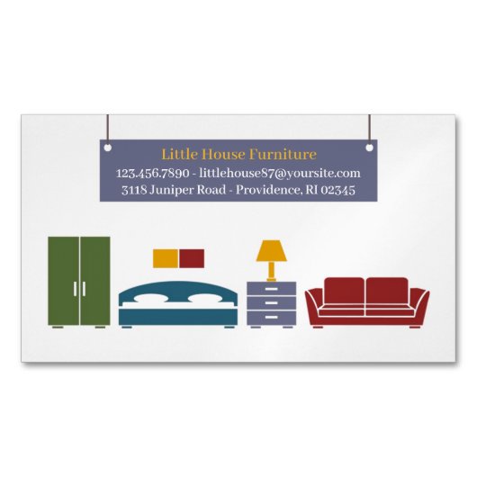 Meubilair Magnetisch Visitekaartje (Voorkant)