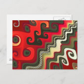 Meubilair met fractale kunst briefkaart (Voorkant / Achterkant)