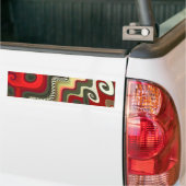 Meubilair met fractale kunst bumpersticker (Op Truck)