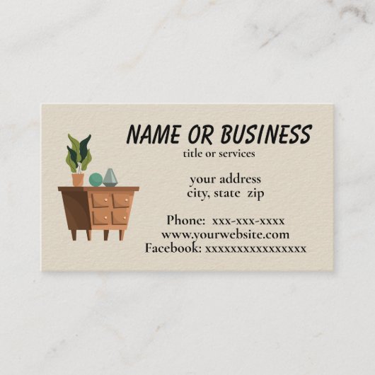 Meubilair Visitekaartje (Voorkant)