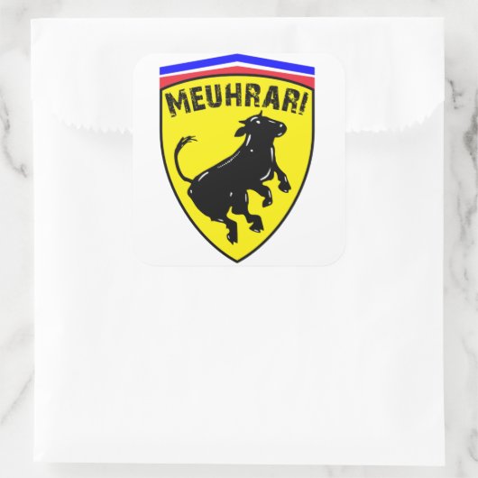 Meuhrari Vierkante Sticker (Tas)