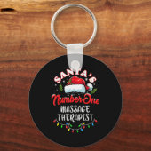 Meuse Christmas Gift Santas Number One Mage Theras Sleutelhanger (Voorkant)