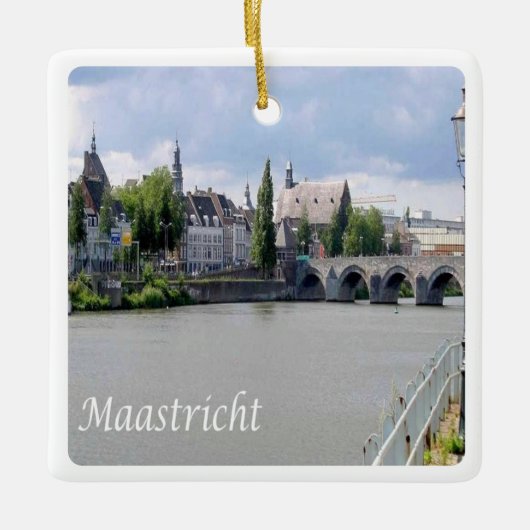 Meuse River MASS, Europa Keramisch Ornament (Voorkant)