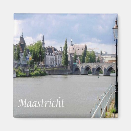 Meuse River MASS, Europe, Fridge Magneet (Voorkant)