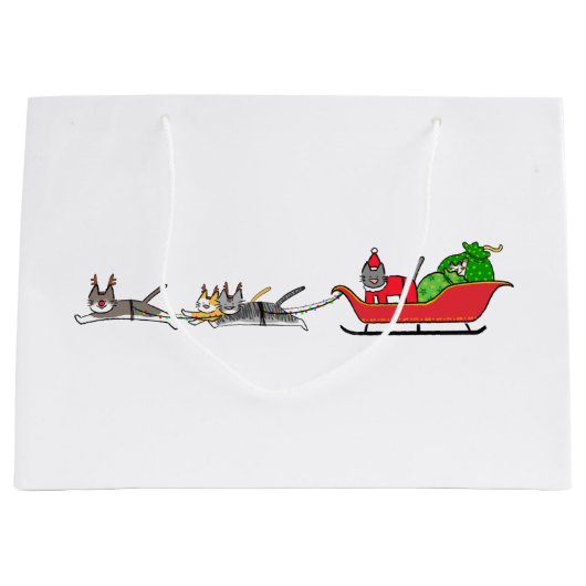 Meuw van kerstawemmew groot cadeauzakje (Voorkant)