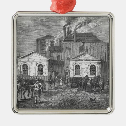 Meux's Brewery, 1830 Metalen Ornament (Voorkant)