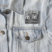 Meux's Brewery, 1830 Vierkante Button 5,1 Cm (In situ)