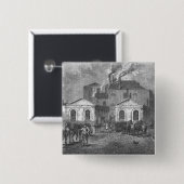 Meux's Brewery, 1830 Vierkante Button 5,1 Cm (Voorkant /achterkant)