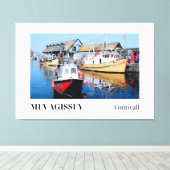 Mevagissey, Cornwall Canvas Afdruk (Insitu (Houten vloer))