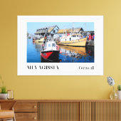 Mevagissey, Cornwall Canvas Afdruk (Insitu (Woonkamer))