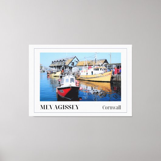 Mevagissey, Cornwall Canvas Afdruk (Voorkant)
