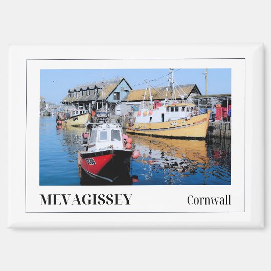 Mevagissey, Cornwall, Engeland Magneet (Voorkant)