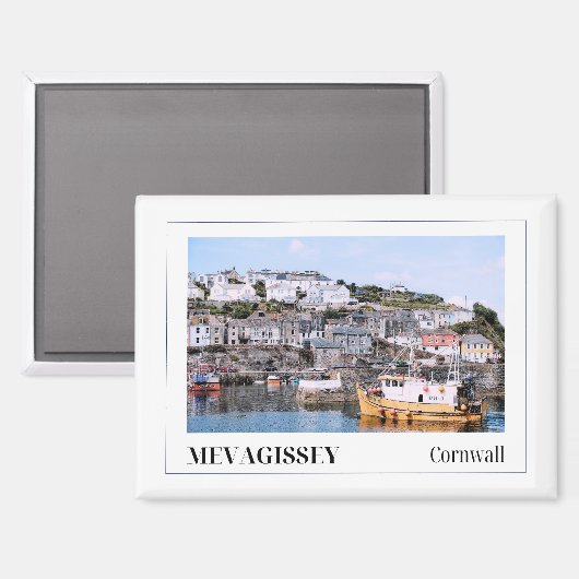 Mevagissey, Cornwall, Engeland Magneet (Voorkant / Achterkant)